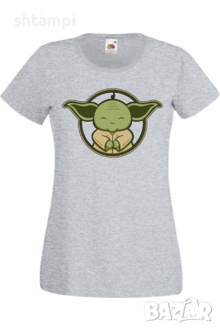 Дамска тениска Star Wars Yoda 1,Филм,Игра,superhero,Изненада,Подарък,Повод,, снимка 6 - Тениски - 37732694
