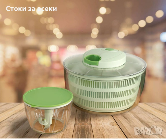 Мултифункционален уред 2в1 Oliver Voltz – центрофуга и чопър, 4 л купа, снимка 5 - Други - 53257930