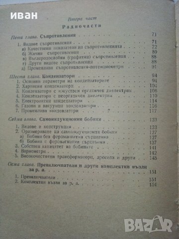Радиоматериали и радиочасти - Г.Савов - 1961г., снимка 5 - Специализирана литература - 40312268