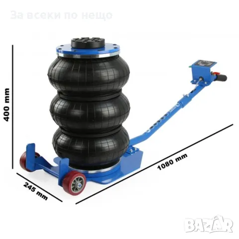 Пневматичен крик балон 3,5 тона с 3 въздушни възглавници (150 - 400 мм) RIPPER, снимка 5 - Други инструменти - 50334258