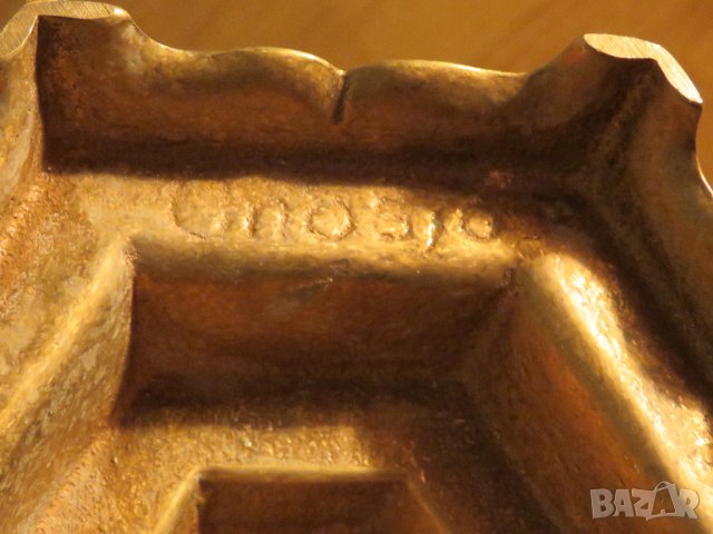 Голям бронзов  свещник за ханука  МЕНОРА 31х 28см. - еврейски свещник - внос от Израел, Йерусалим, снимка 5 - Антикварни и старинни предмети - 35483525