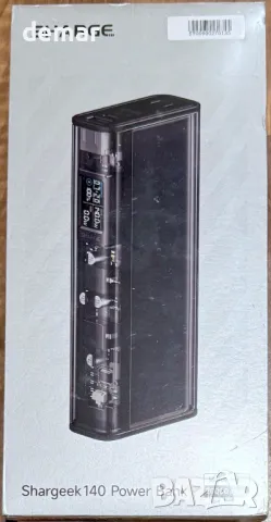 Външна батерия SHARGE Shargeek 140W Power Bank 20000mah, смарт дисплей, снимка 7 - Външни батерии - 47555132