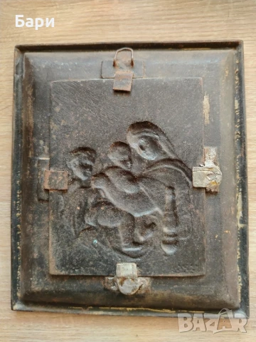 Красива метална икона , снимка 9 - Антикварни и старинни предмети - 51154580