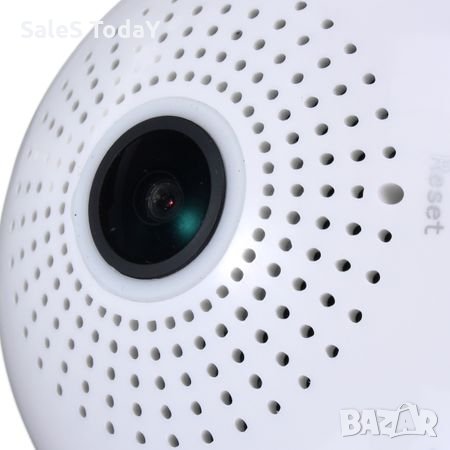 Панорамна IP камера Automat, тип крушка за наблюдение, Безжична камера , Panoramic Camera I, снимка 10 - HD камери - 27346088