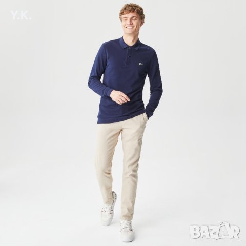 Оригинална мъжка блуза с яка Lacoste, снимка 4 - Блузи - 43361446