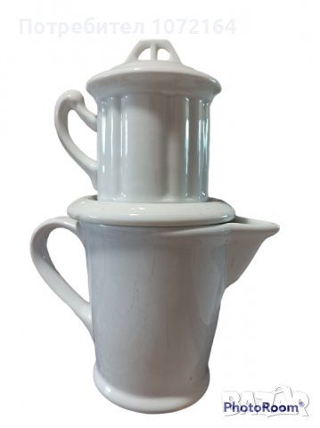 Порцеланов комплект за приготвяне на чай, снимка 1 - Сервизи - 37684089