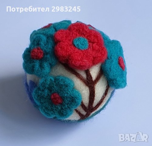 Топка с цветя , снимка 4 - Декорация за дома - 43558496