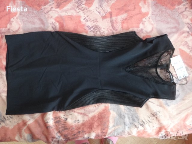 Нова черна рокля Zara, снимка 2 - Рокли - 27516612