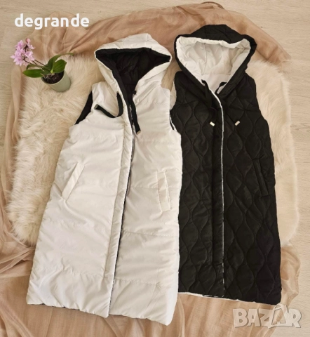 Двустранно дълги дамски елеци 