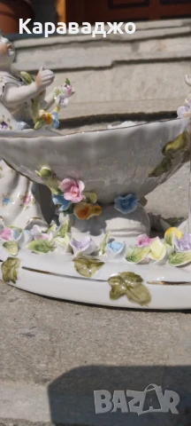Порцеланова Композиция Бонбониера, снимка 3 - Статуетки - 50968732