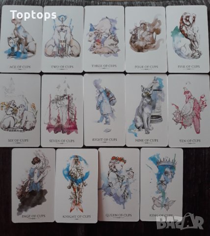 Таро карти, различни от масовите: Ink Witch Tarot & Linestrider Tarot, снимка 8 - Карти за игра - 33677966