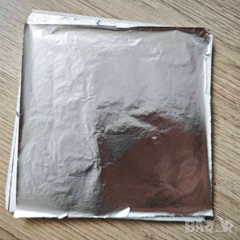 Листи шлак метал - златисто и сребристо фолио за декорации и арт проекти, снимка 5 - Други - 52361768