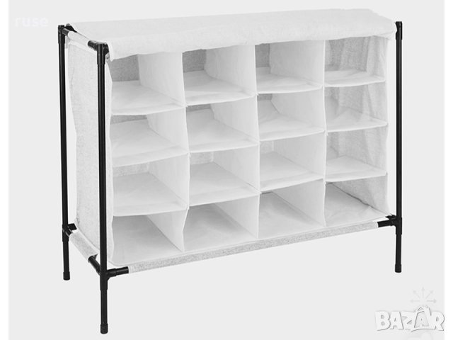 НОВИ! Текстилен шкаф органайзер за обувки 16 отделения 84х35х66см, снимка 2 - Шкафове - 44082228