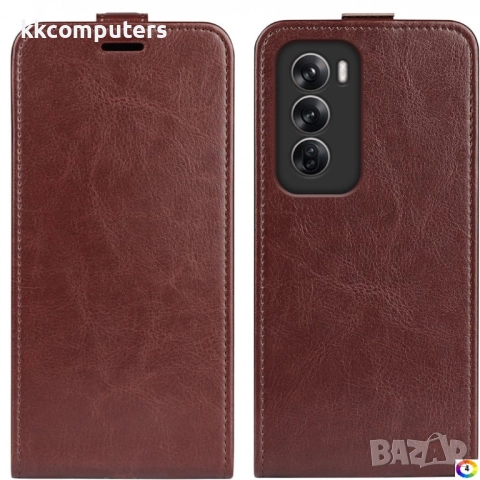 Oppo Reno12 Pro Flip2 Кожен Калъф и Скрийн Протектор, 23,90 лв