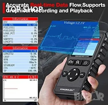 KINGBOLEN OBD2 диагностично устройство, снимка 2 - Аксесоари и консумативи - 48718719