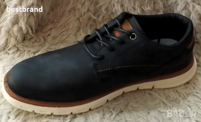 Мъжки спортно-елегантни обувки от изкуствен кожа, с връзки, код 678/45 , снимка 5 - Ежедневни обувки - 47266740