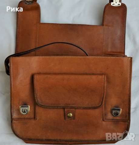 Стара кожена чанта СБХ, снимка 4 - Антикварни и старинни предмети - 38170795
