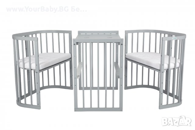 ТОП Детско Легло Кошара Смарт 7в1 с Матрак  Сива, снимка 15 - Кошарки - 37407572