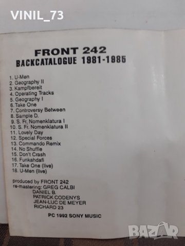   Front 242 – Backcatalogue, снимка 4 - Аудио касети - 32217304