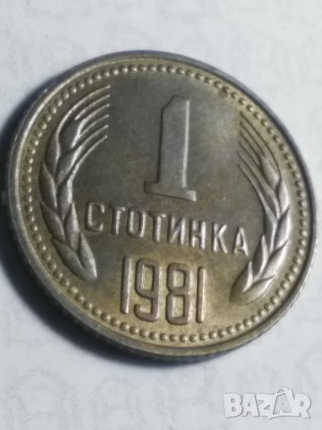 1 стотинка 1981 г., снимка 2 - Нумизматика и бонистика - 43102610