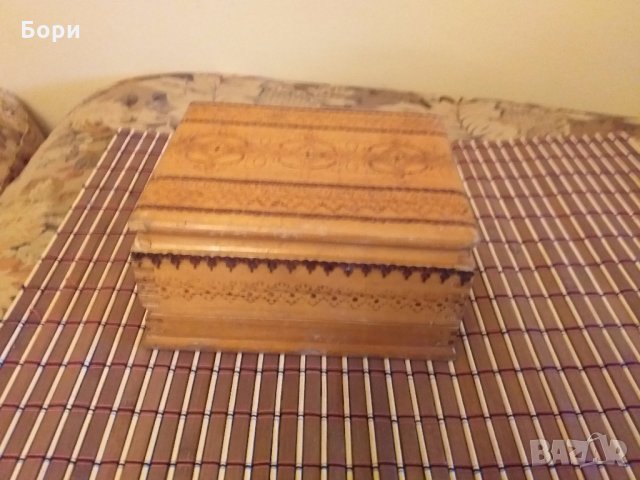 Стара дървена кутия за цигари, снимка 3 - Други ценни предмети - 27995811