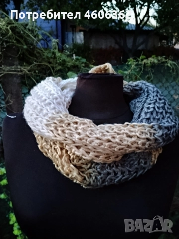 ръчно изработени шалове, снимка 3 - Шалове - 52116902