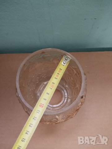 Три стъкла за лампа арт деко, снимка 3 - Настолни лампи - 43351535