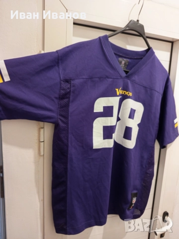 Оригинална фланелка на Минесота Викингс - Ейдриън Питърсън, снимка 9 - Други спортове - 51709112