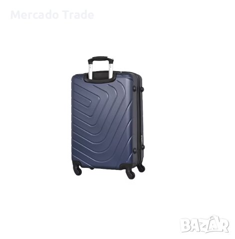 Комплект Mercado Trade, 4бр. луксозни куфари, 2052-4, ABS, Син, снимка 4 - Куфари - 40423187