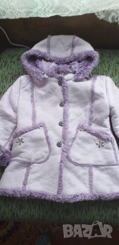 Детско кожухче , светло лилаво, снимка 3 - Детски якета и елеци - 27093418