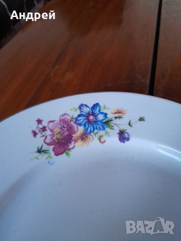 Стара порцеланова чиния,плато #8, снимка 4 - Други ценни предмети - 43383621