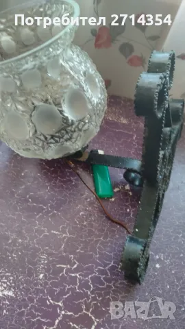 Старинен абажур , снимка 4 - Антикварни и старинни предмети - 49401690