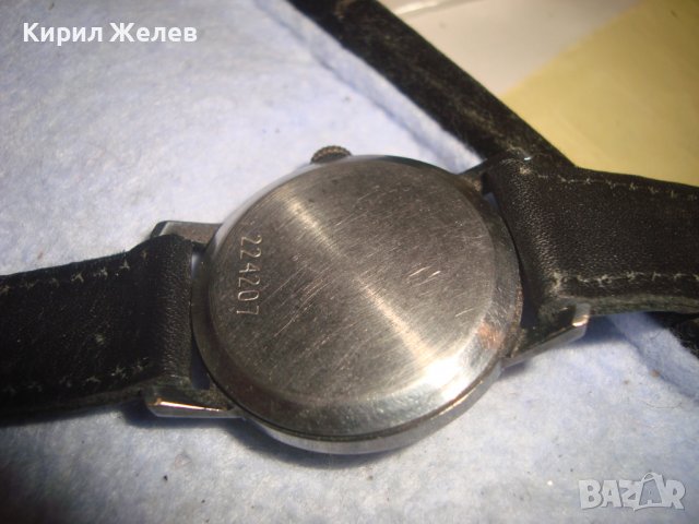 ПОБЕДА - СДЕЛАНО в СССР СТАР РУСКИ МЕХАНИЧЕН ВИНТИДЖ ЧАСОВНИК с КАИШКА от ЕСТЕСТВЕНА КОЖА 26879, снимка 11 - Антикварни и старинни предмети - 36744470
