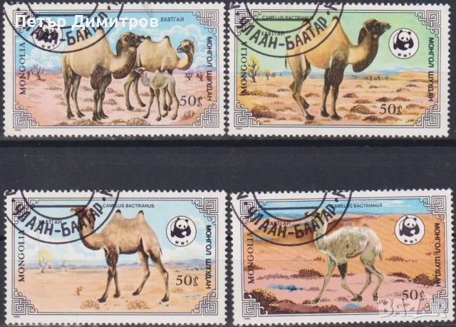Клеймовани марки ФАУНА Птици 1986 1990 Коне 1986 Китове Делфини 1990 WWF Камили 1985 Архари Монголия, снимка 5 - Филателия - 53399826