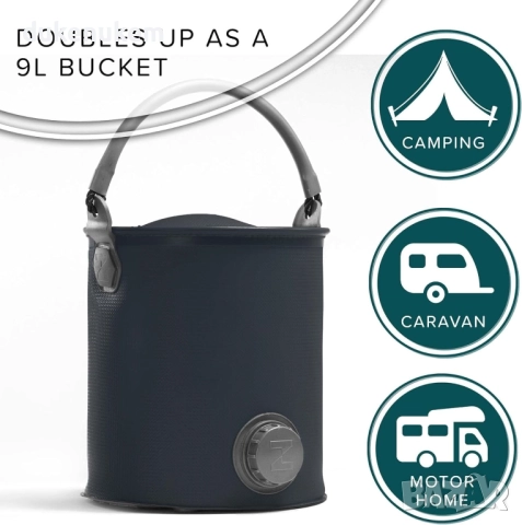 Лейка за поливане, сгъваема 9L, многофункционална със забележки, снимка 6 - Къмпинг мебели - 52246870