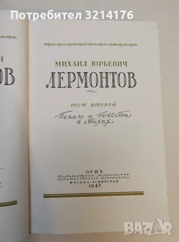 Полное собрание сочинений. Том 1-4 - Михаил Юрьевич Лермонтов, снимка 3 - Художествена литература - 50358494