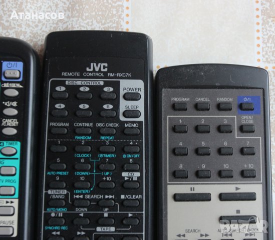 Дистанционно JVC, SHARP уредби и TV, снимка 13 - Дистанционни - 43309312