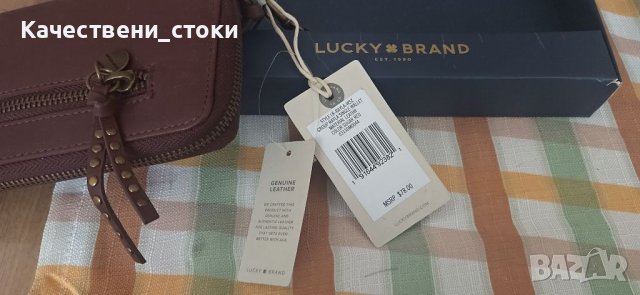 Чисто ново портмоне от естествена кожа. Lucky brand, снимка 2 - Портфейли, портмонета - 39638246