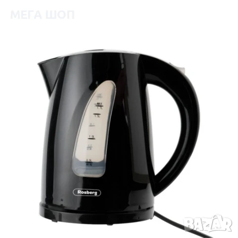 Електрическа кана Rosberg, 2200W, 1.7л., 2 ГОДИНИ ГАРАНЦИЯ, снимка 5 - Кани - 50564169