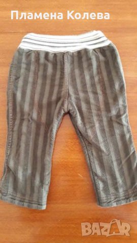 Ватирани с полар джинси Bg baby размер 80/86 см, снимка 2 - Панталони и долнища за бебе - 28521850