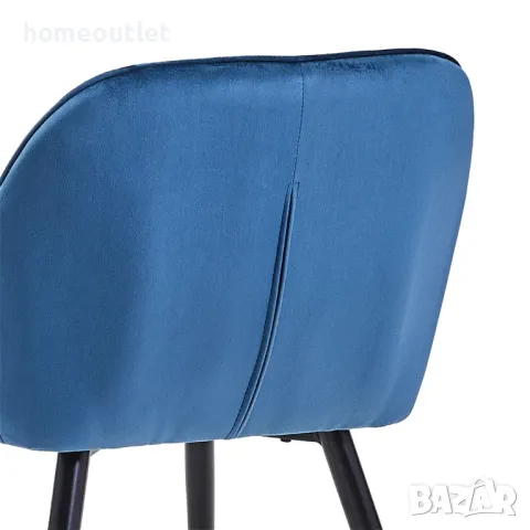 Висококачествени трапезни столове тип кресло - комплект от 2бр C-U-DC-0085BU, снимка 6 - Столове - 49081806