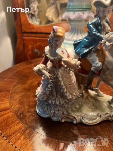 Стара статуетка Capodimonte , снимка 7 - Антикварни и старинни предмети - 52510575