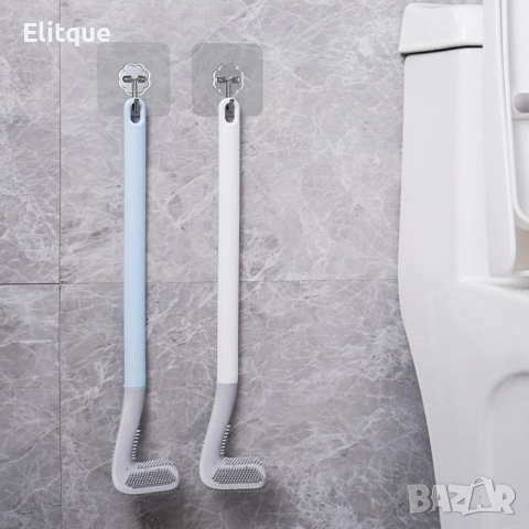 Силиконова четка за ефективно почистване на тоалетна