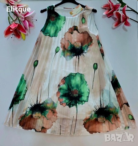 летни флорални овърсайз рокли , снимка 5 - Рокли - 53578689