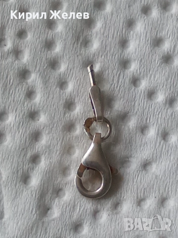 Сребърна карабинка закопчалка 20316