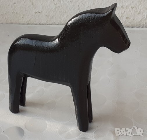Коне: кон дървен от икеа, черен статуетка статуя фигура, сгъваема стойка за вино, статуетка дървен , снимка 2 - Статуетки - 28877969