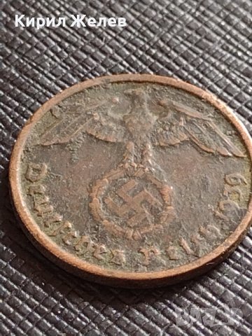 ДВЕ МОНЕТИ 1 райхспфенинг 1941г. - 2 райхспфенинг 1939г. ГЕРМАНИЯ ТРЕТИ РАЙХ С СВАСТИКА 31570, снимка 8 - Нумизматика и бонистика - 38467732