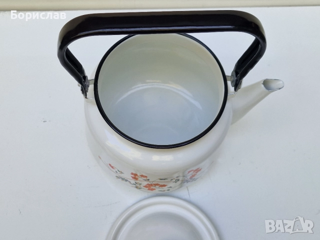 Чайник - емайлиран 3 л., снимка 2 - Сервизи - 51514878