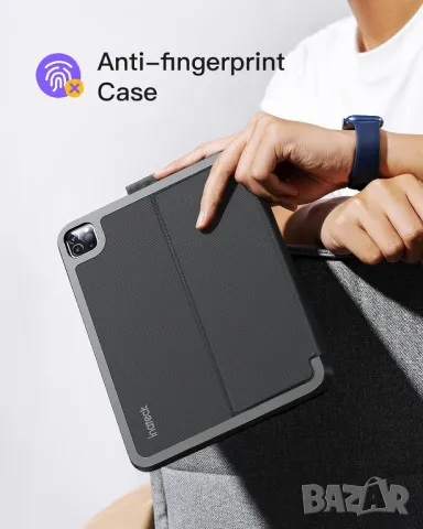 Калъф с клавиатура Inateck за iPad 10th Gen 2022/Air 2024 11 инча, 7-цветна подсветка, BK2007, снимка 8 - Таблети - 47292455