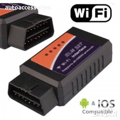 Тестер за автомобилна диагностика Amio ELM 327 OBD II WIFI V2.1, Изтрива грешки, #1000051219, снимка 2 - Аксесоари и консумативи - 34807142